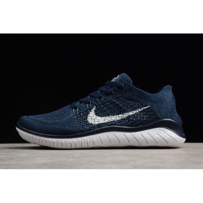 Nike Erkek Free Rn Flyknit Lacivert Mavi Koşu Ayakkabısı Türkiye - A4P3ILHA